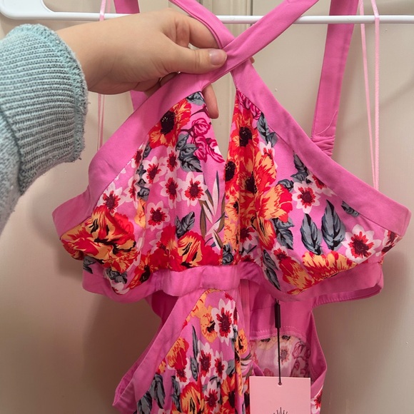 Hello Molly Pink Floral Dress - Picture 5 of 6